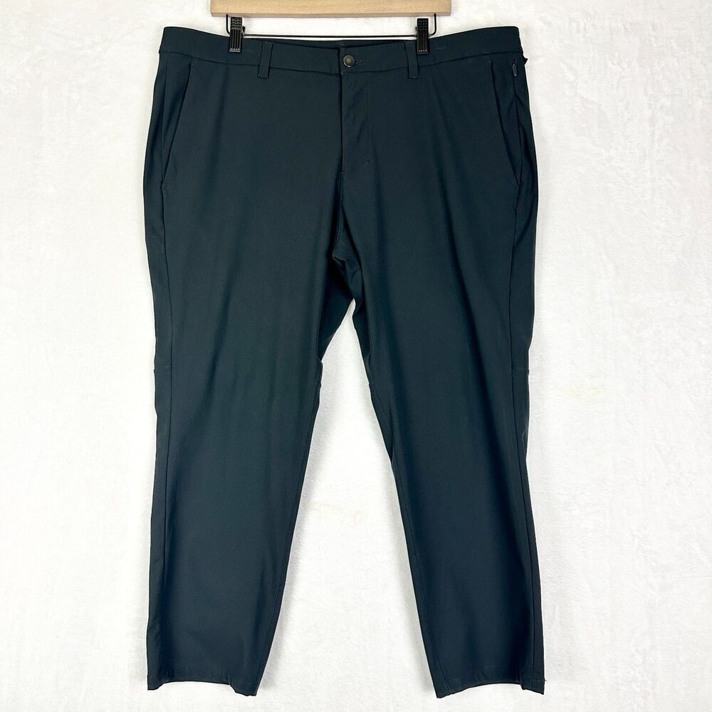 Lululemon Mens Commision Pant Slim Size 40x26 Warpstreme Charcoal Gray Chino